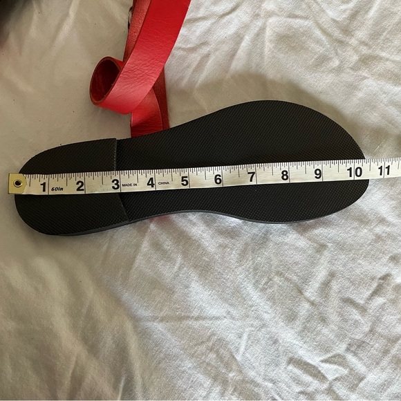 Kionas Dione Greek Made Wearable Art Strappy Red Leather Sandals US 8/8.5 NWOT - Picture 13 of 16